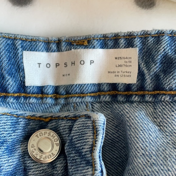 Topshop mom jeans w25 - Picture 2 of 4